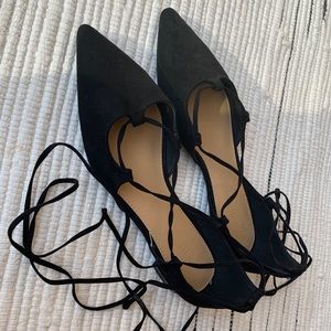 NWOT Forever 21 Lace Up Flats